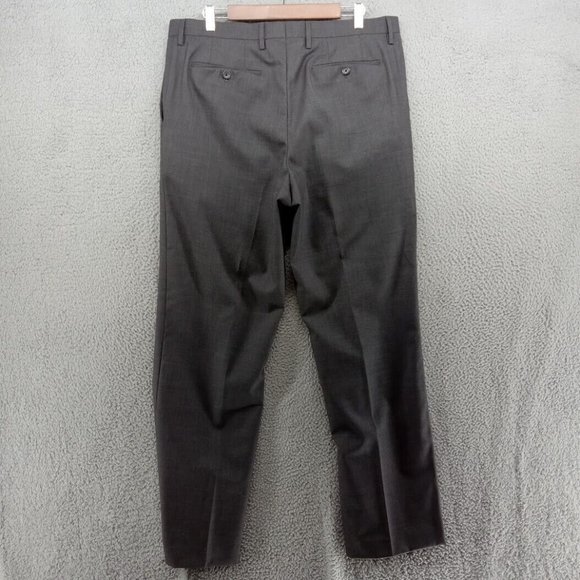 Banana Republic‎ Pants Mens 36x34 Gray Wool Dress Classic Fit Straight - Picture 6 of 9
